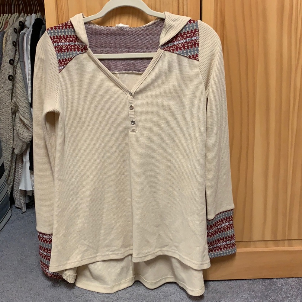 Sweater with hoodie